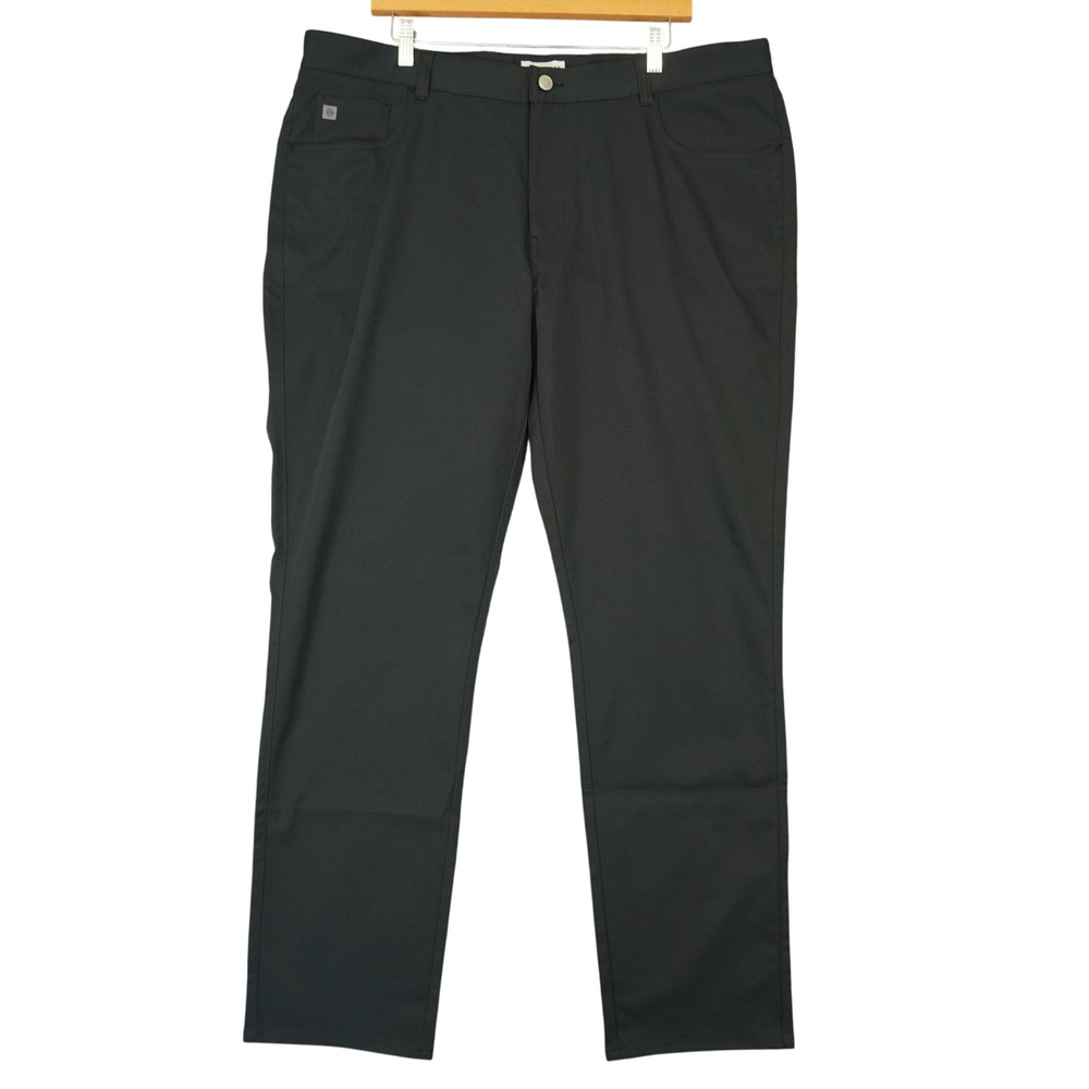 Peter Millar Pants Men 40x32 Black Crown Sport Performance 5-Pocket EB66 Golf